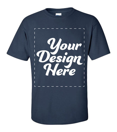 Custom T-Shirt Design Your Own Print Text or Image Personalized Adult Shirts for Men & Women Unisex Cotten Tee
