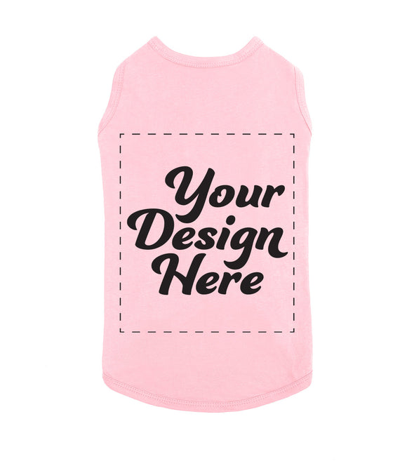 Design Your Own Print Text or Image Dog Shirt - 100% Ringspun Cotton