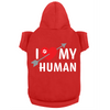 Apparelyn Cute I Heart My Dog I Heart My Human Matching Pet and Owner Hoodie