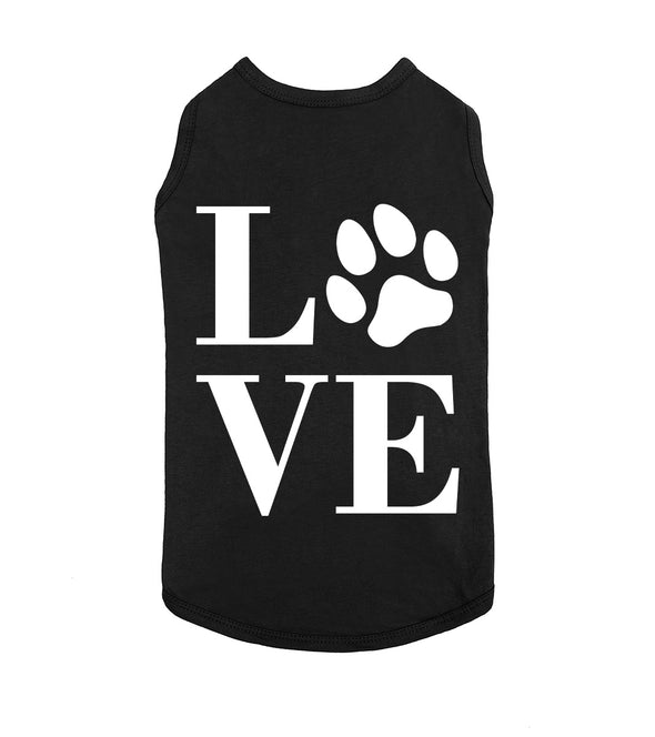 Cute Love Paw Print Fashion Graphic Icon For Animal Lovers Dog or Cat Pet Shirt