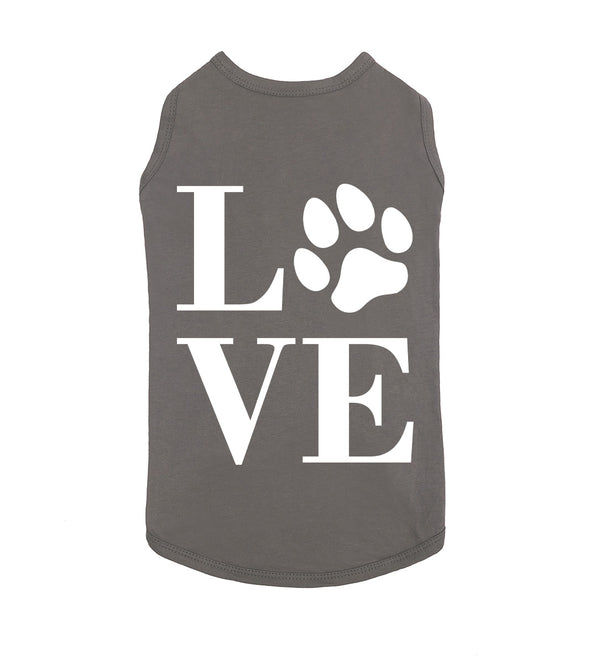 Cute Love Paw Print Fashion Graphic Icon For Animal Lovers Dog or Cat Pet Shirt