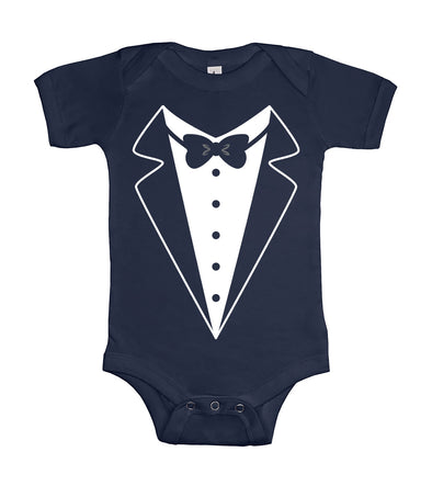 Cute First Formal Wedding Event Tuxedo Little Gentleman Graphic - Baby Onesie