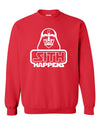 Darth Vader Sith Happens Pun Novelty Saying - Adult Humor Sweatshirt