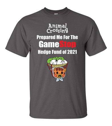 Animal Crossing Turnip GameStop Stock Market Reddit Meme - Adult Humor T-Shirt