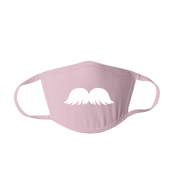 Cute Simple Comb Bushy Mustache Graphic - Reusable Adult Face Mask