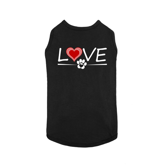 Classy Dog and Owner Outfit T-Shirt - Love Heart Pet & Owner Matching Shirts Cute Dog Clothes