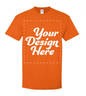 Design Your Own Print Text or Image T-Shirt - 100% Ringspun Cotton