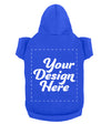 Design Your Own Print Text or Image Dog Hoodie - 100% Ringspun Cotton
