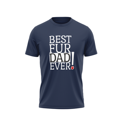 APPARELYN Classy Dog and Owner Outfit T-Shirt - Best Fur Dad Ever Best Fur Baby Pet & Owner Matching Shirts