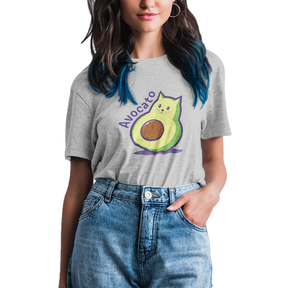 Adorable Cat Avocado Lover Avocato Pun - Adult Humor T-Shirt