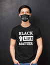 I Can't Breathe Face Mask & Black Life Matter T-Shirt